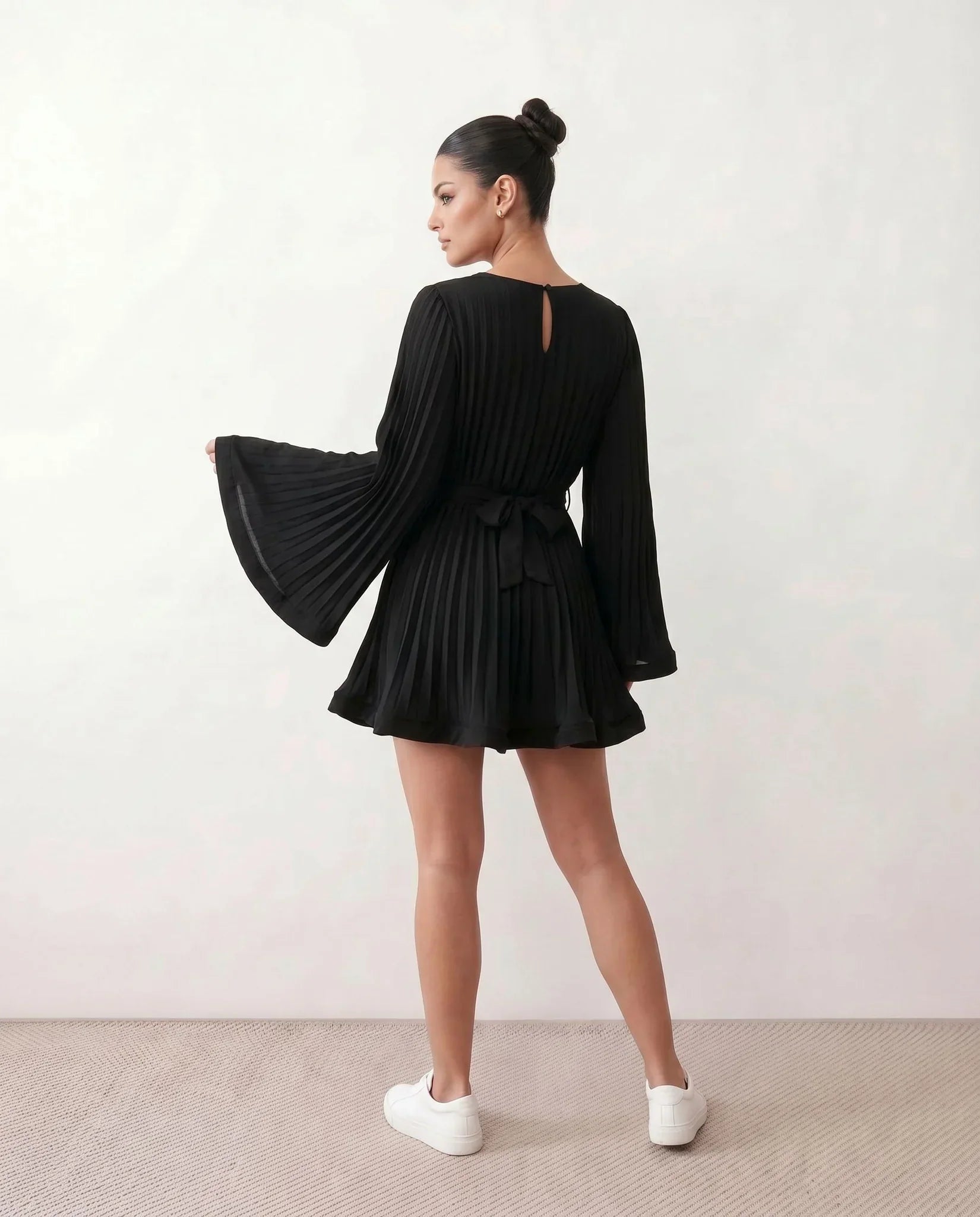 Lottie | Pleated Ruffle Mini Dress