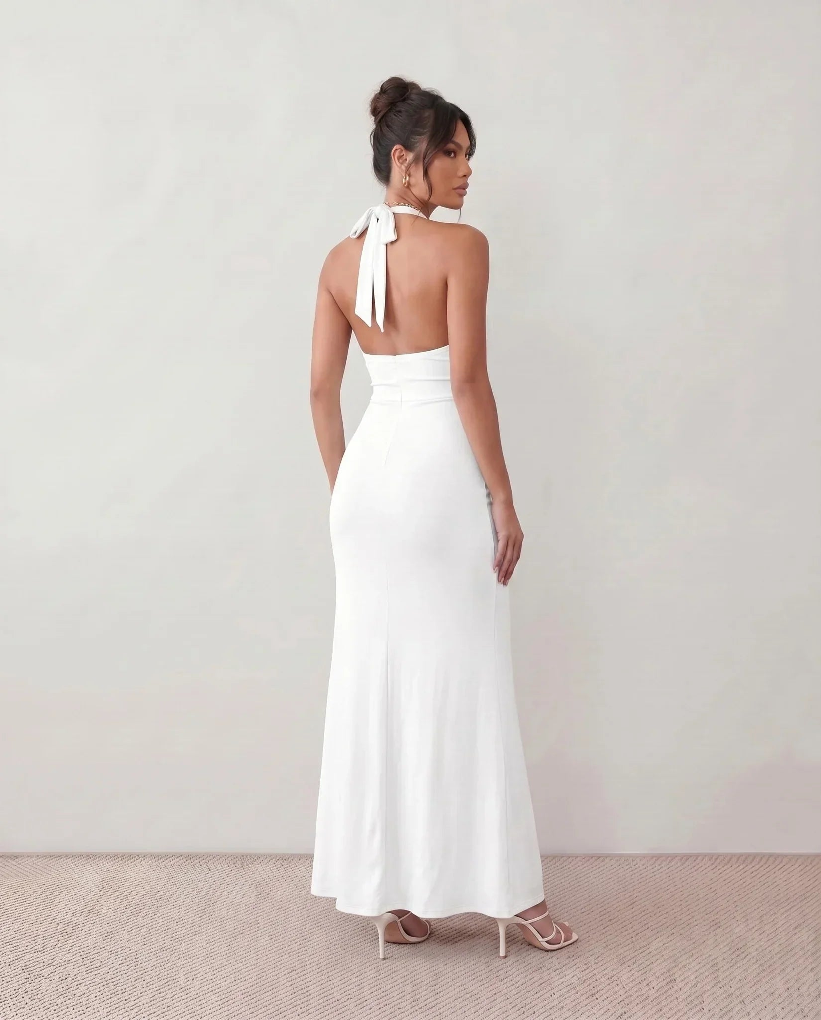 Cerys | Halter Neck Mermaid Maxi Dress