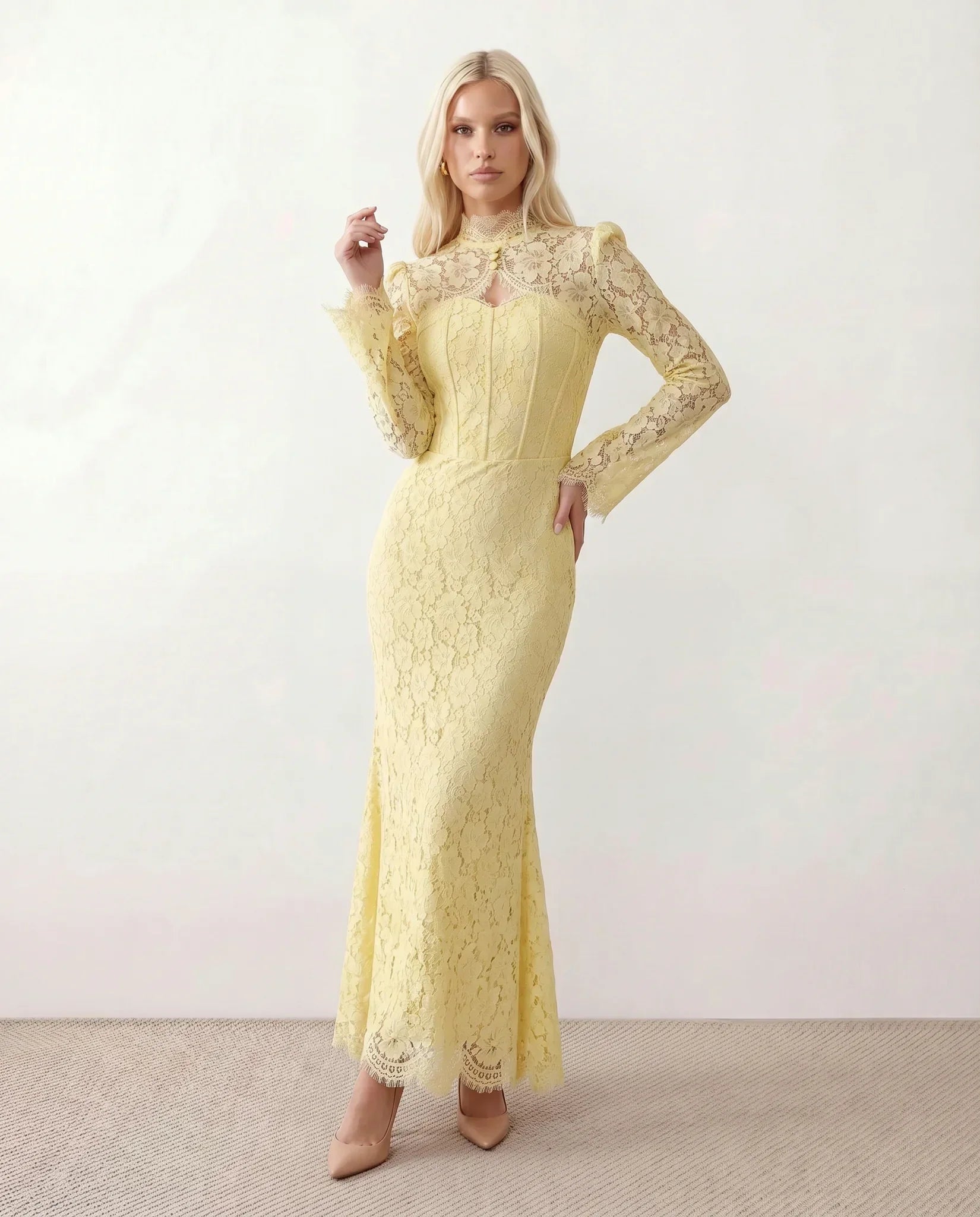 Kaia | Lace Mermaid Maxi Dress