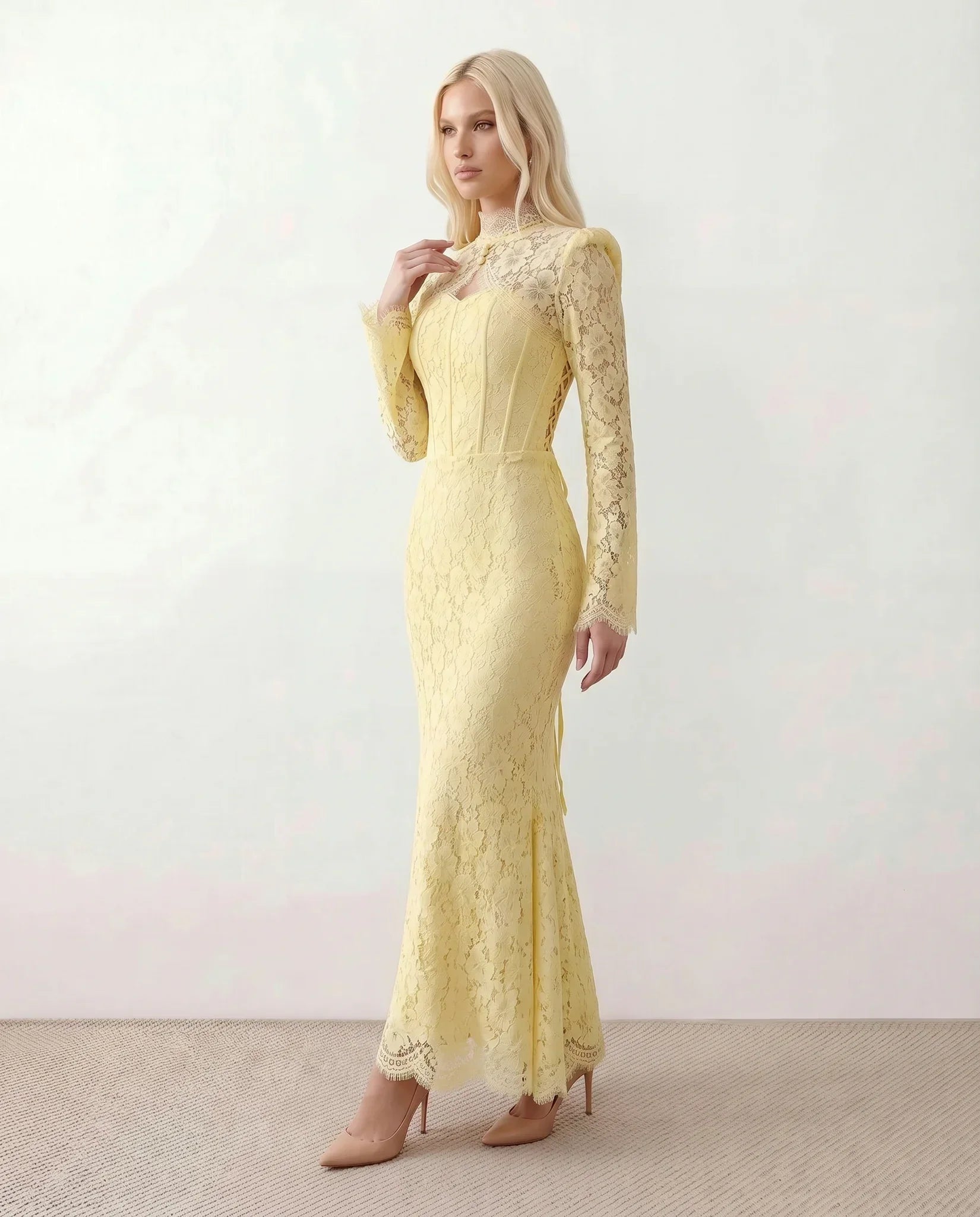 Kaia | Lace Mermaid Maxi Dress