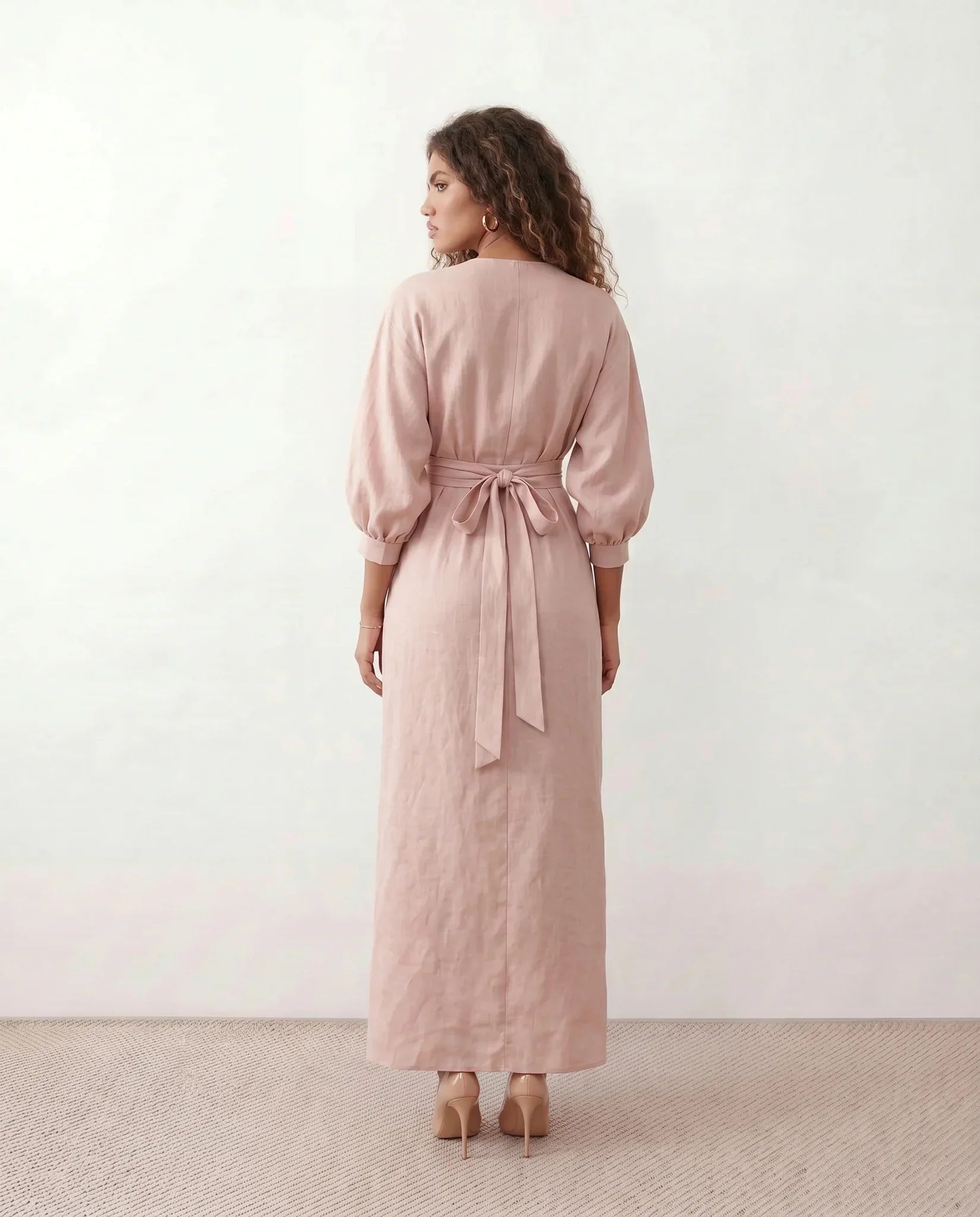 Tamsin | Tie-Back Wrap Maxi Dress