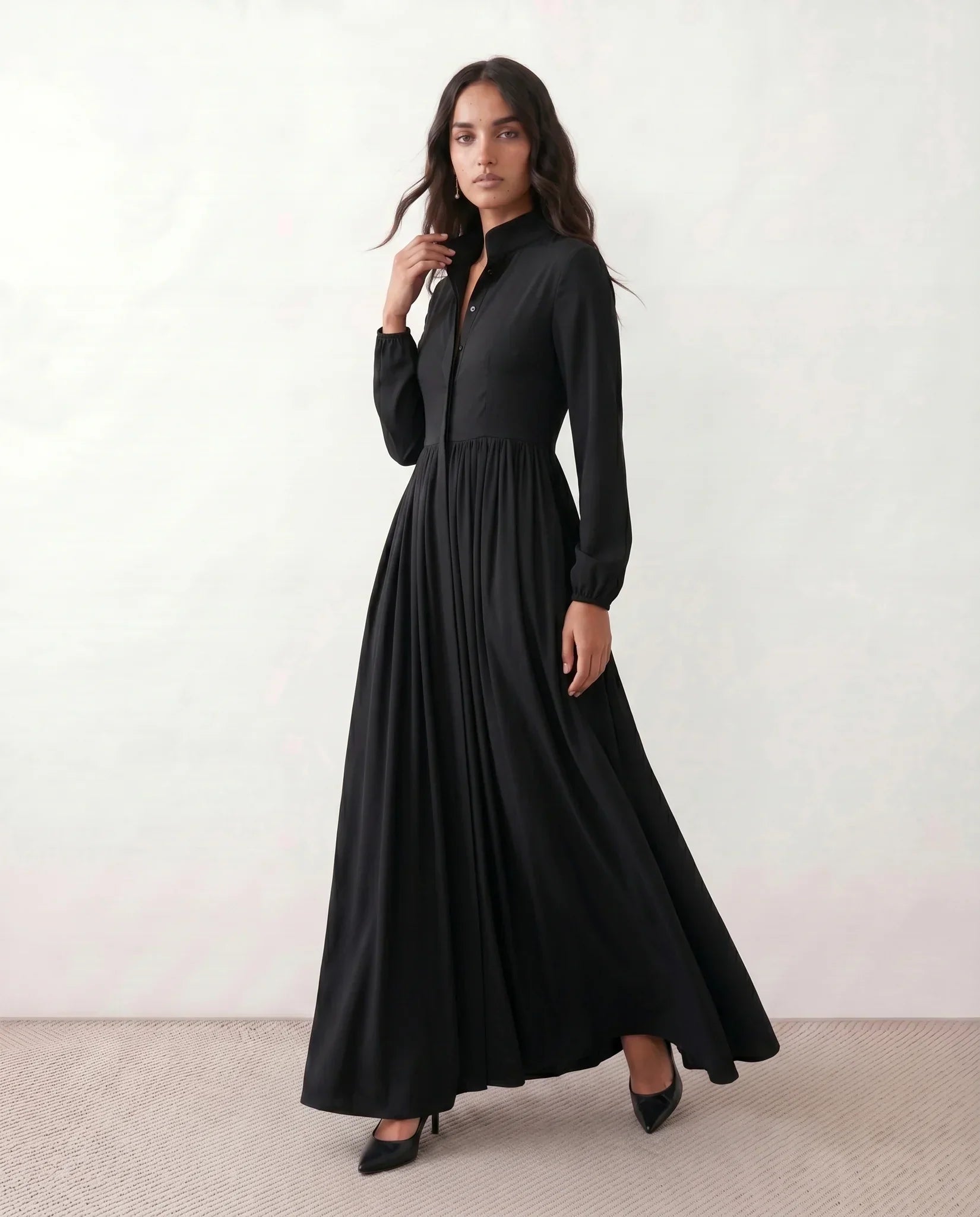 Raissa | Button Front Maxi Dress
