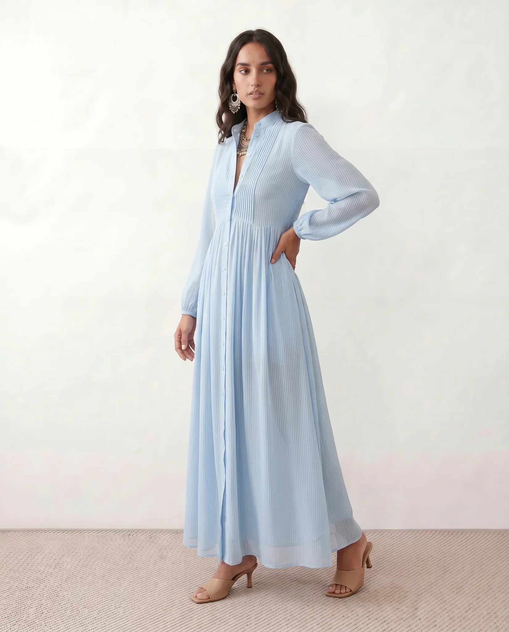 Raissa | Button Front Maxi Dress