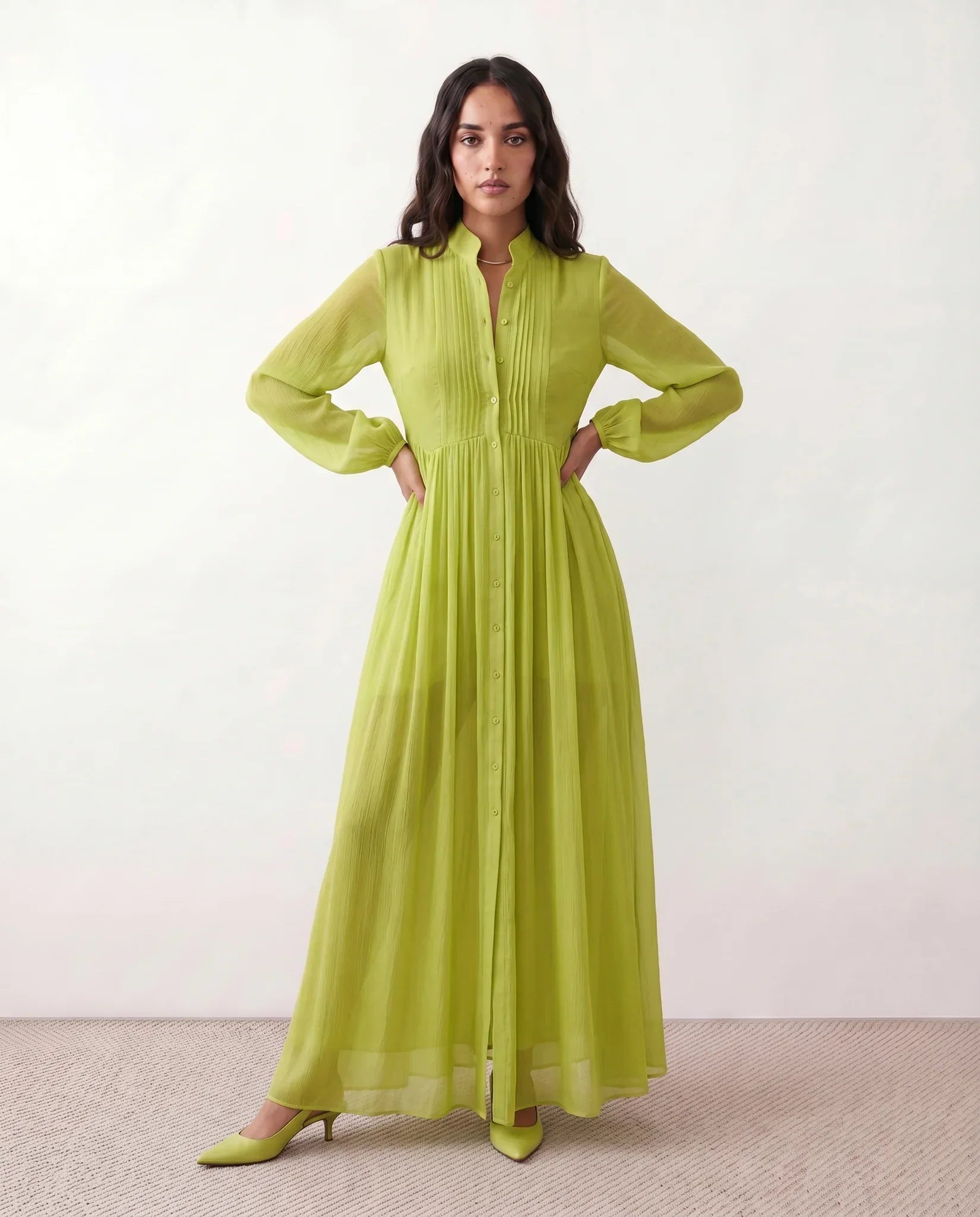 Raissa | Button Front Maxi Dress