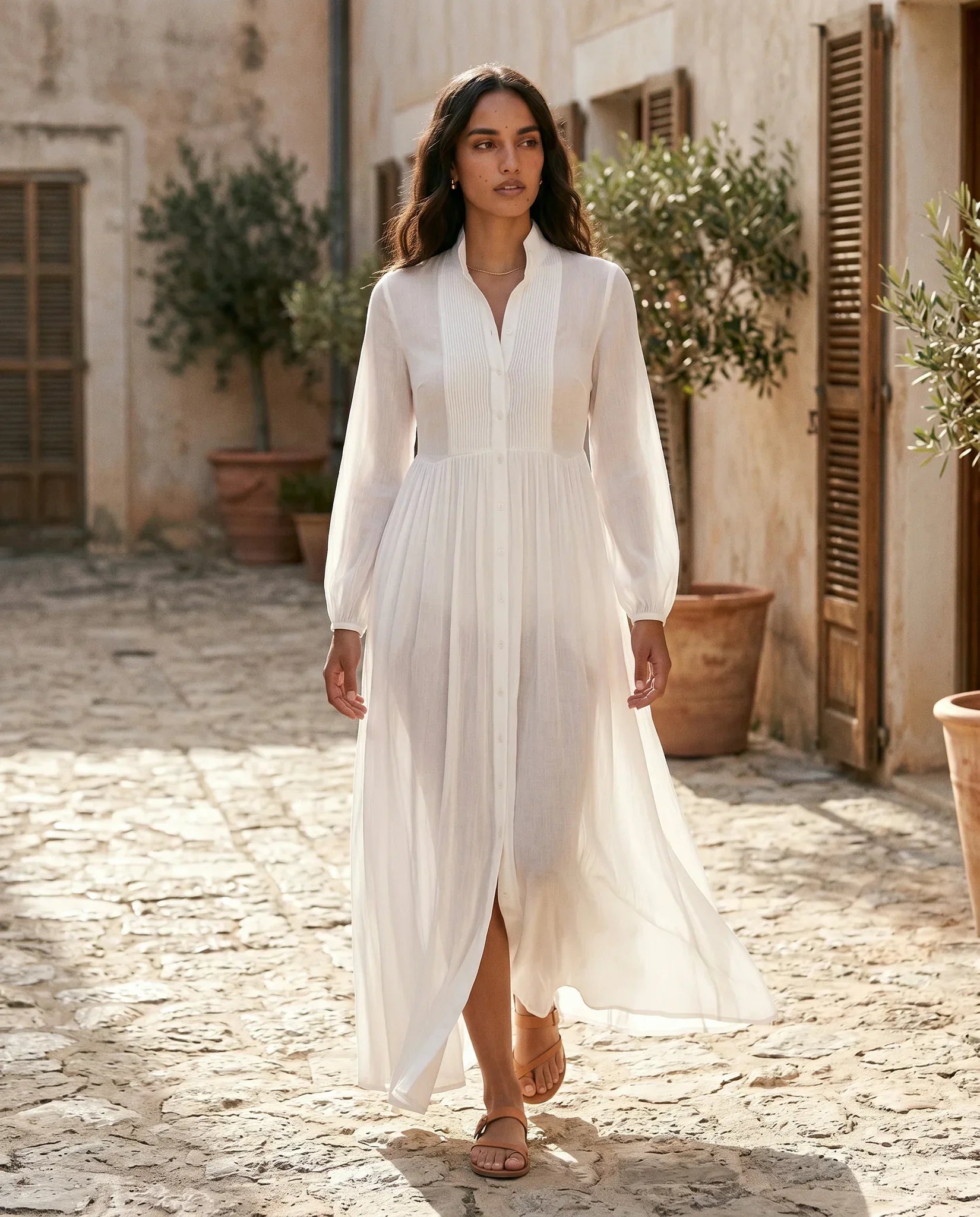Raissa | Button Front Maxi Dress