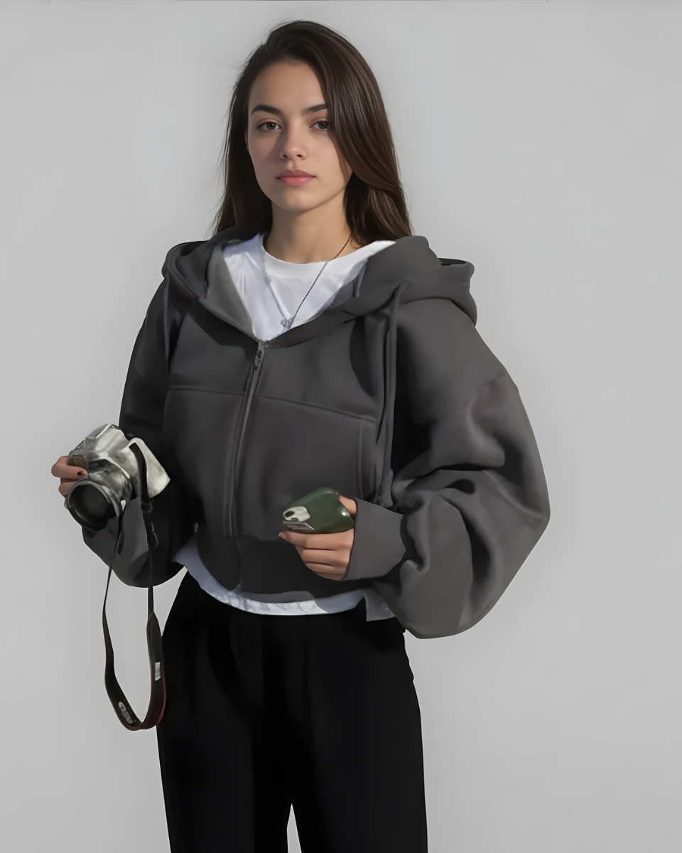Zaya | Cropped Zip Hoodie