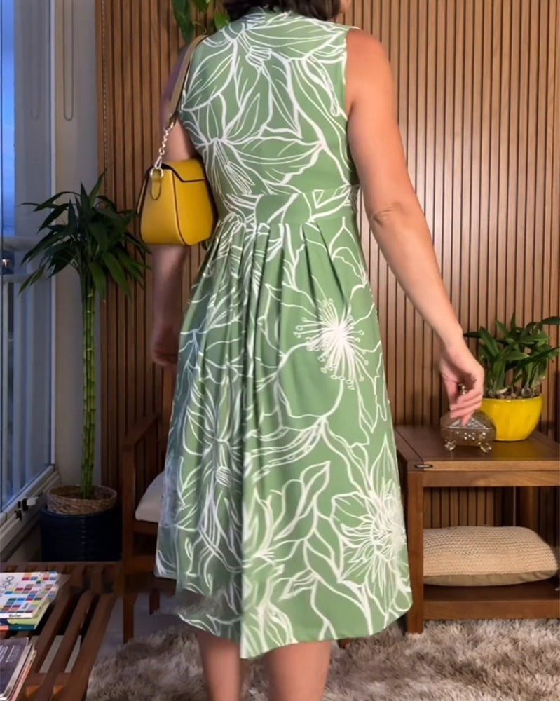 Emerson | Sleeveless Comfort Fit Midi Dress