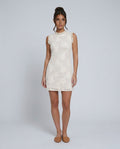 Amina | Lace-Trim Fitted Mini Dress
