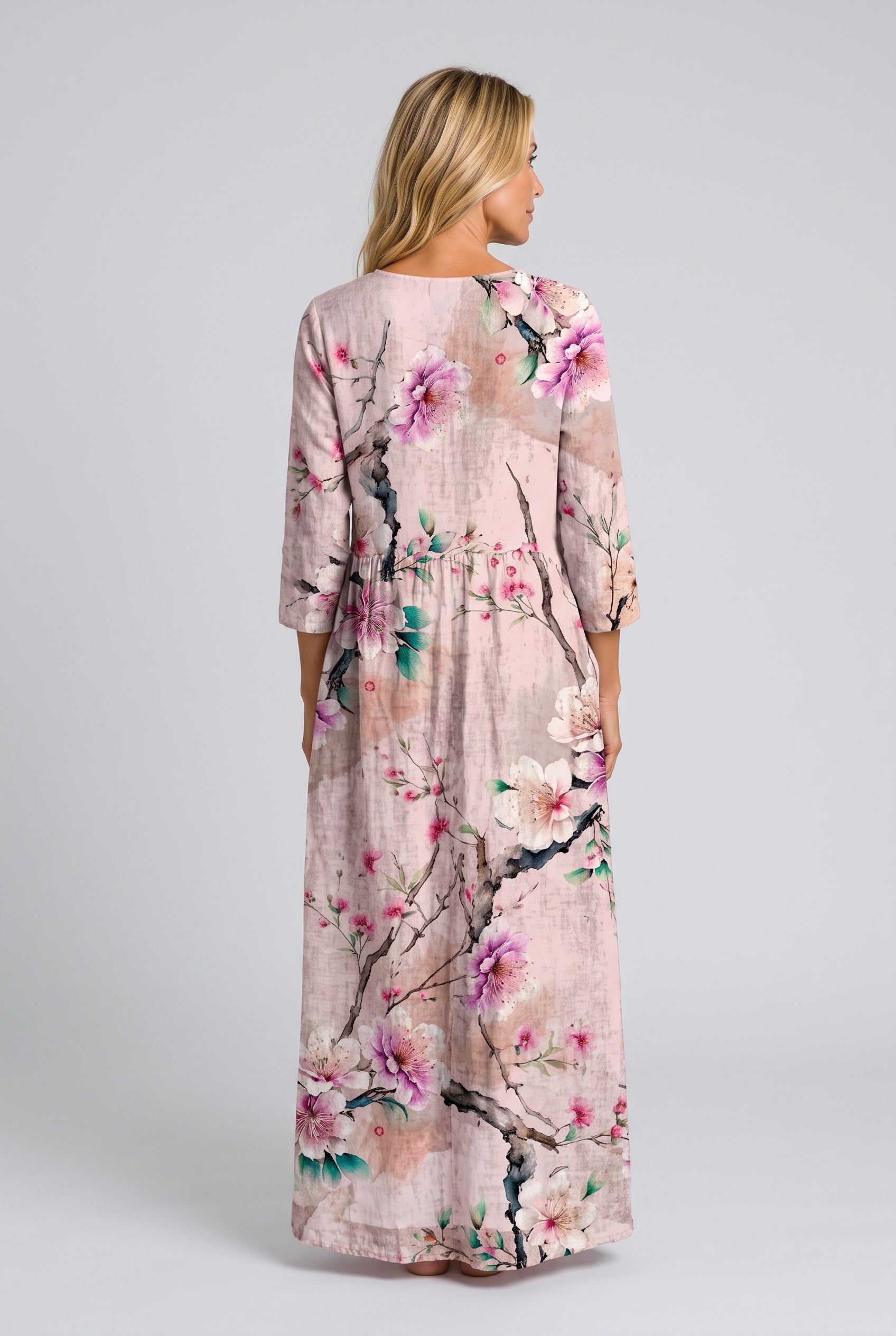 Isolde | Floral V-Neck Maxi Dress