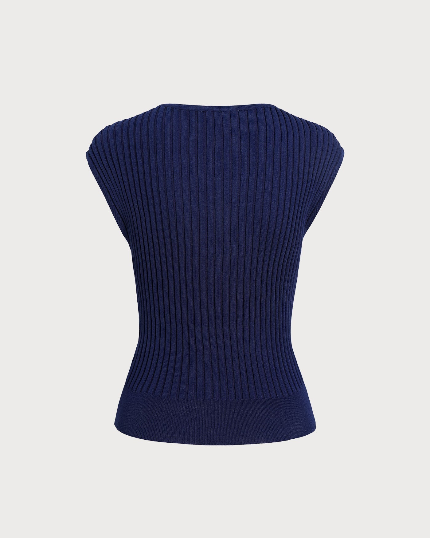 Willa | Boat Neck Ribbed Cap Sleeve Knit Top