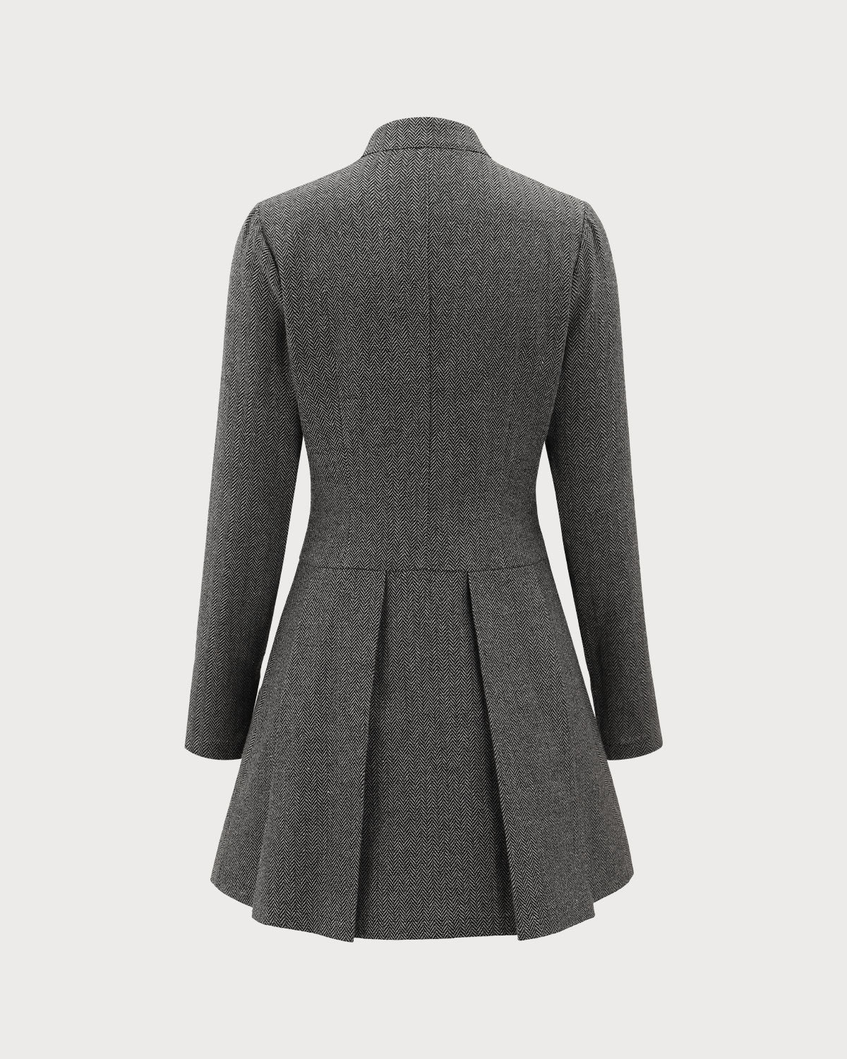 Naia | Button-Front Pleated Mini Dress