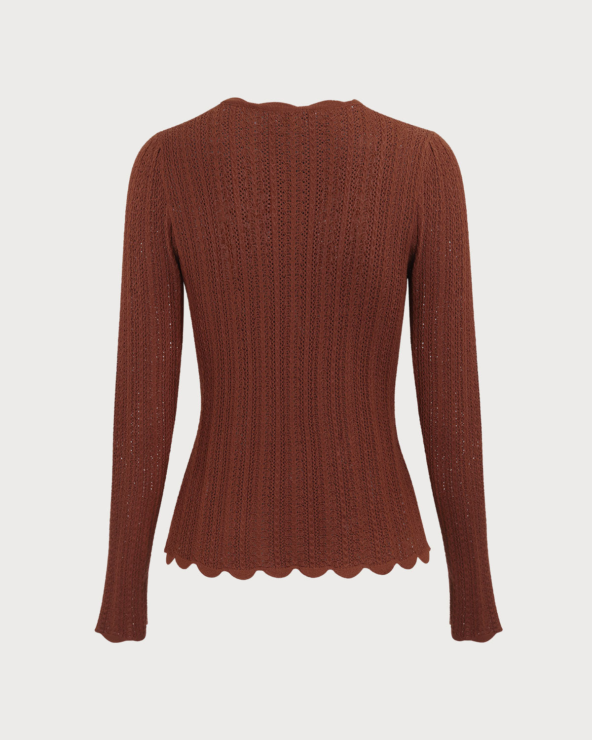 Vera | Round Neck Slim Knit Top