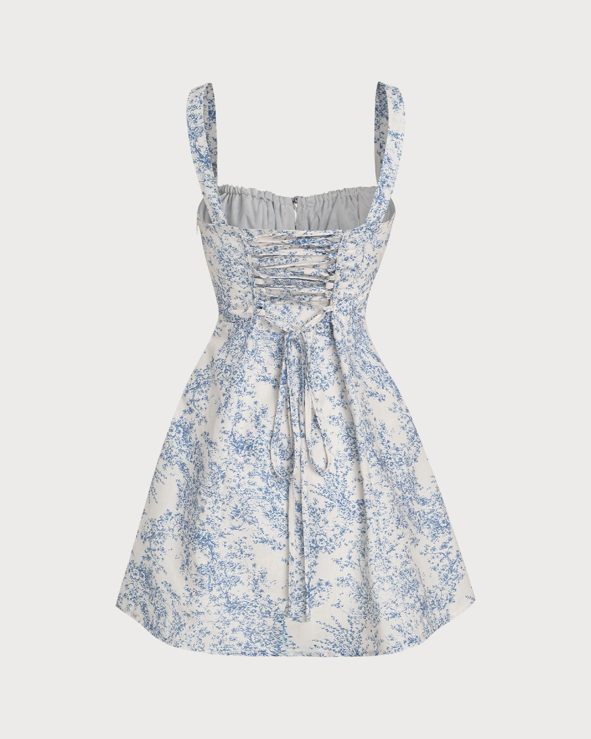 Edda | Floral Ruched Corset Mini Dress