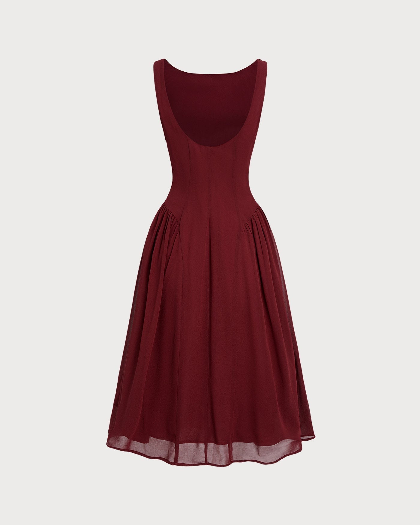 Fleur | Sleeveless Chiffon Midi Dress