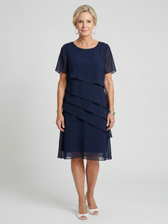 Alba | Soft Contour Knee-Length Midi Dress