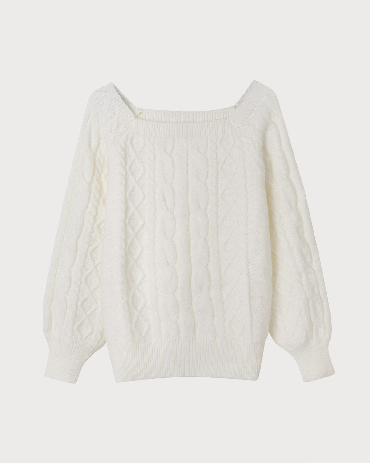 Rowena | Cable Knit Crew Neck Sweater