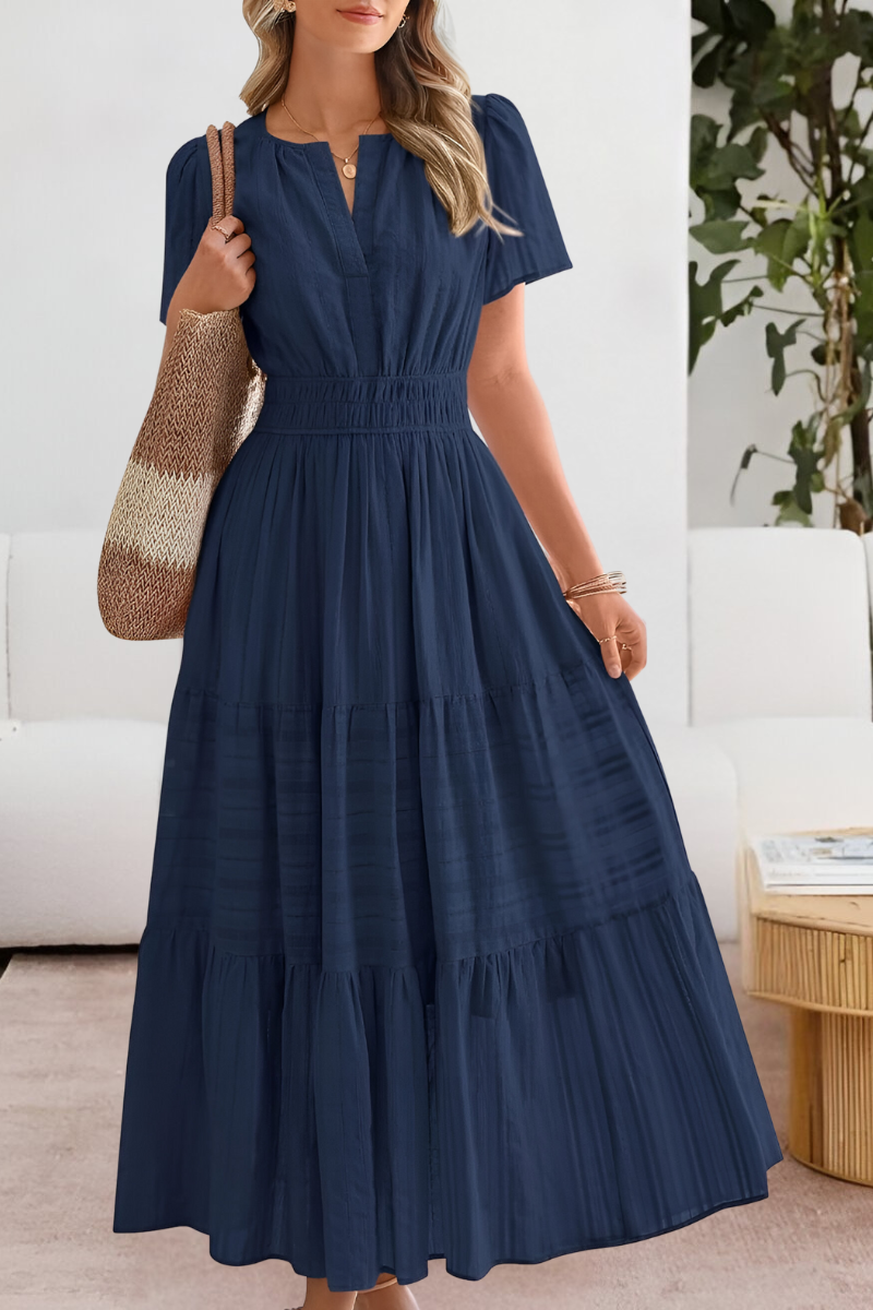 Leticia | Flowy Boho Garden Party Midi Dress