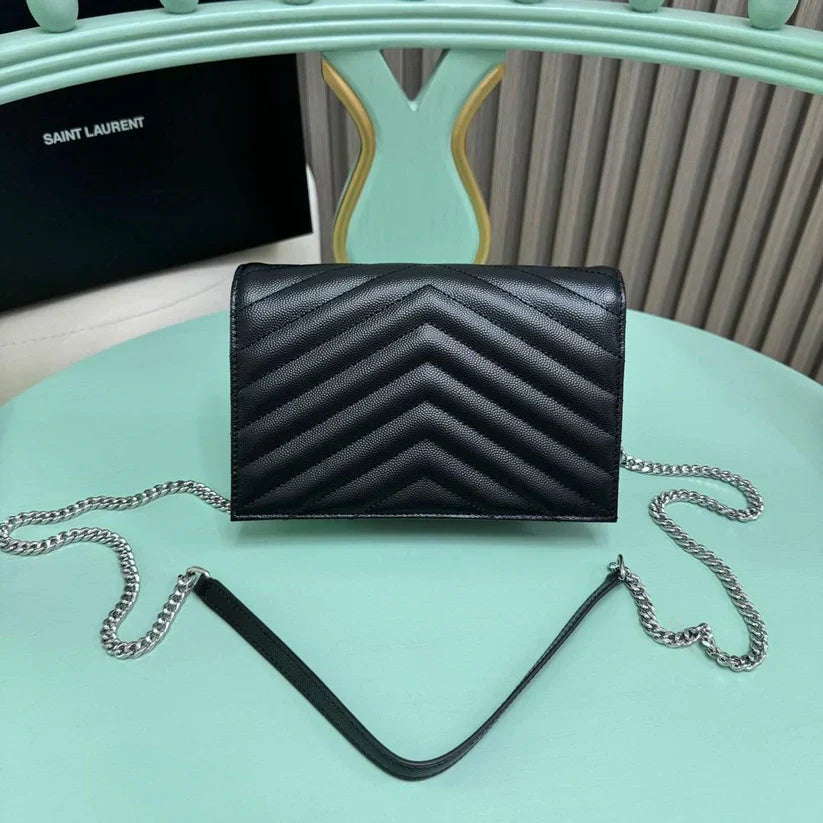 Black silver crossbody