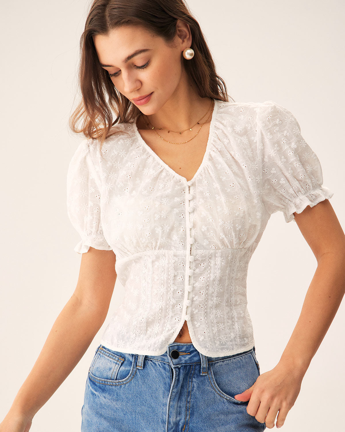Priya | Floral Puff Sleeve Blouse