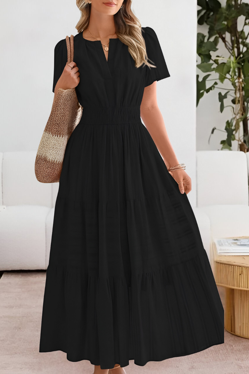Leticia | Flowy Boho Garden Party Midi Dress