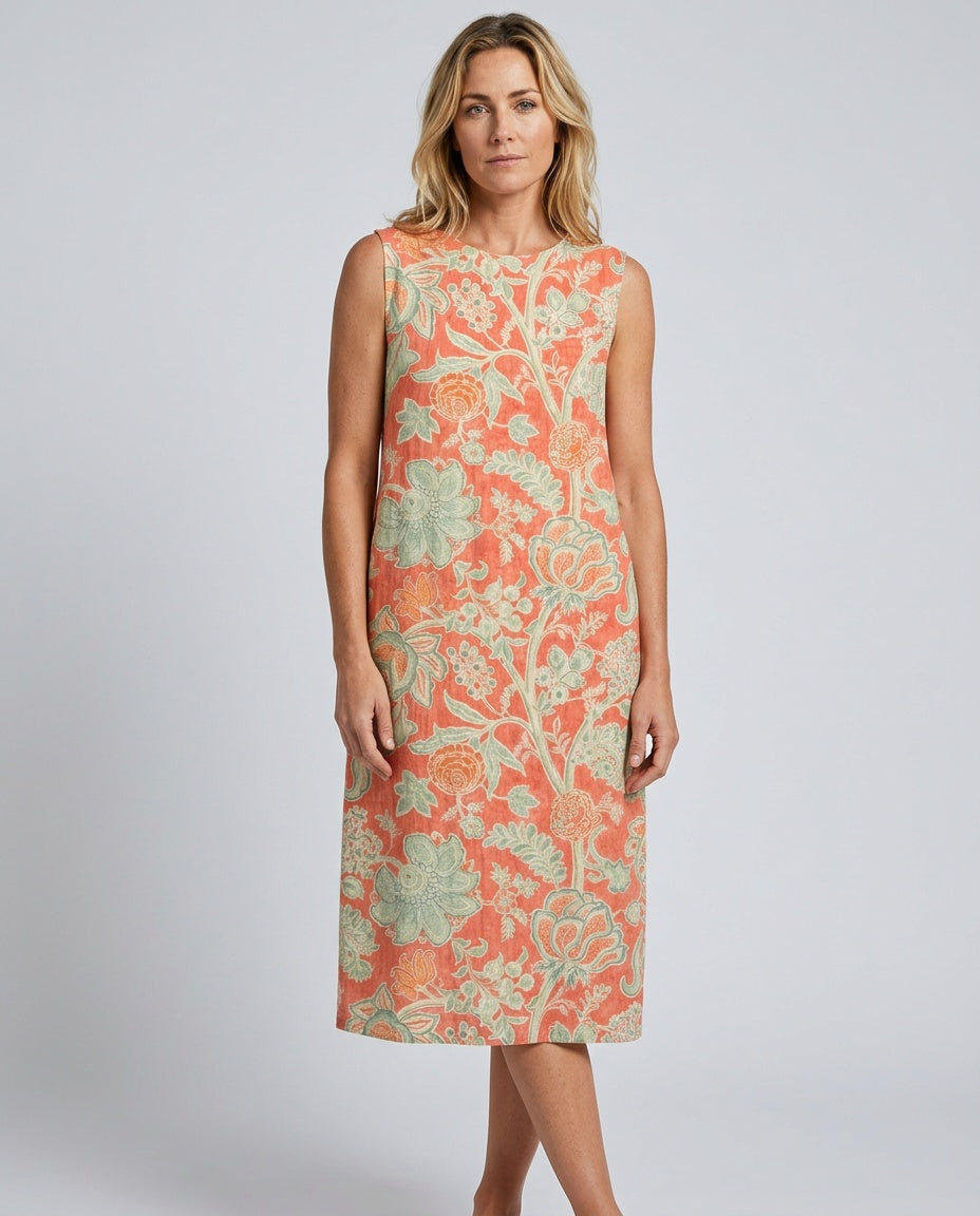 Anovia | Sleeveless Floral Midi Dress