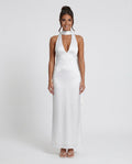 Leona | Cowl Neck Halter Maxi Dress