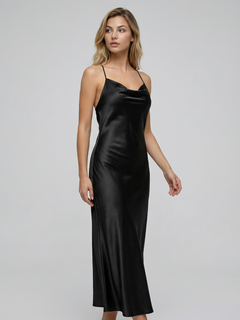 Sia | Cowl Neck Maxi Dress with Open Back