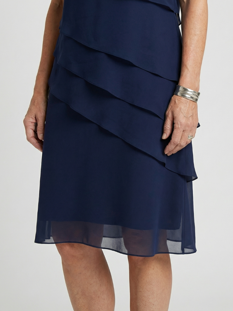 Alba | Soft Contour Knee-Length Midi Dress
