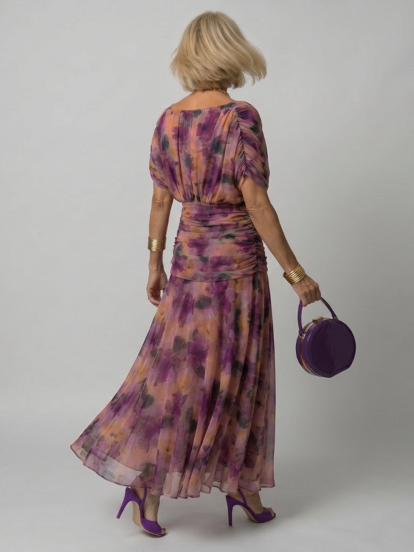 Una | Off-Shoulder Flowy Midi Dress