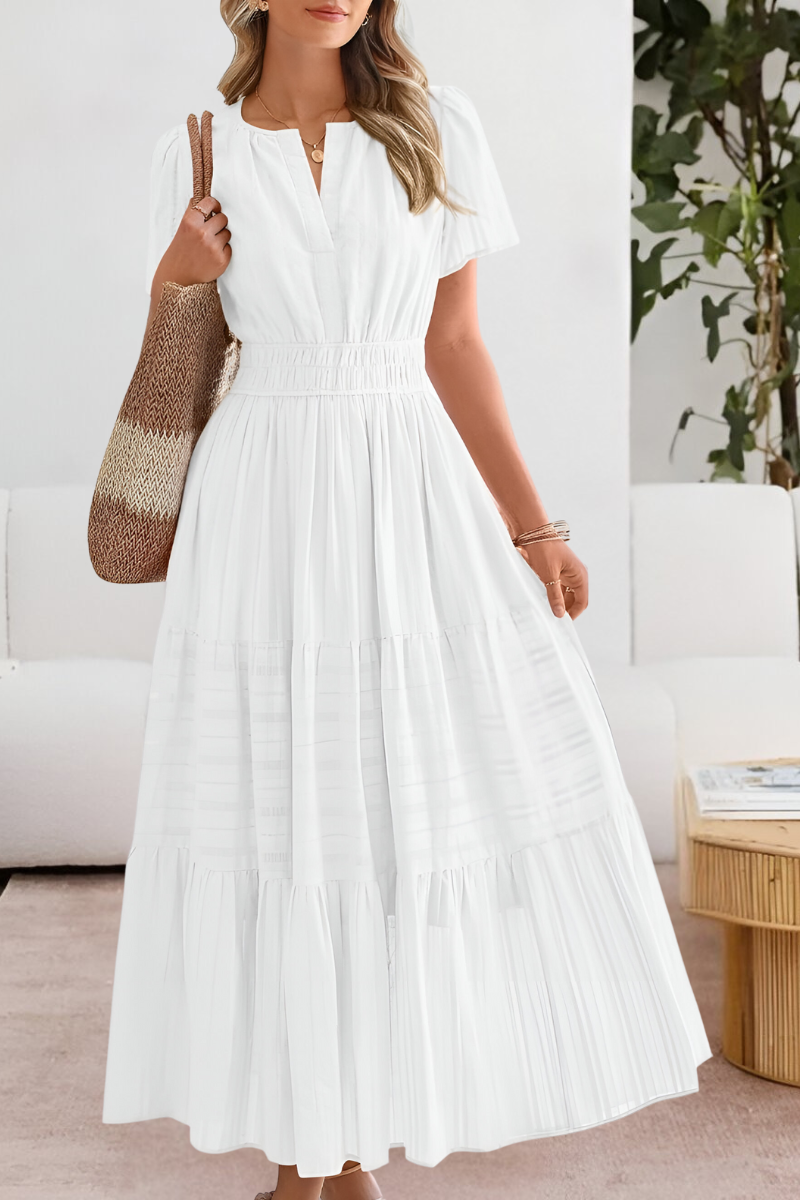 Leticia | Flowy Boho Garden Party Midi Dress