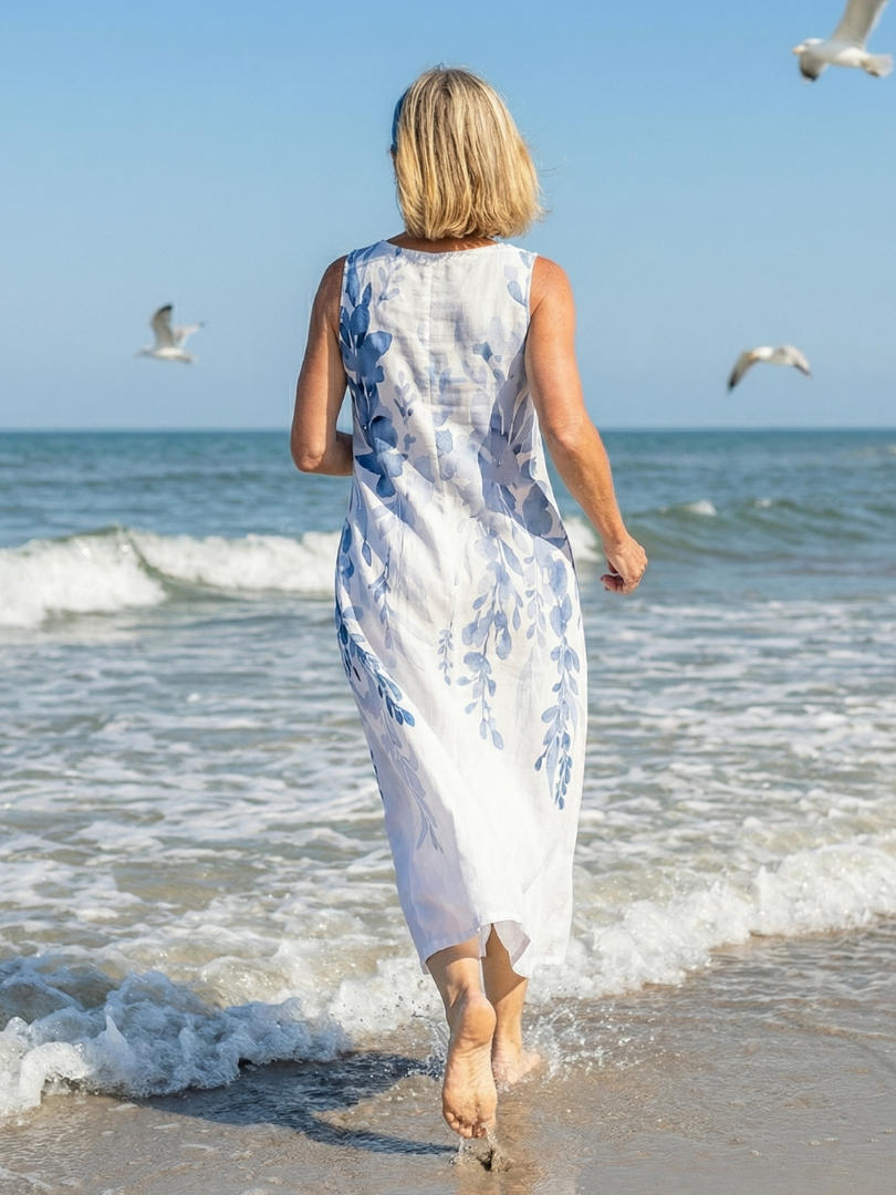 Riley | Breezy White Summer Maxi Dress