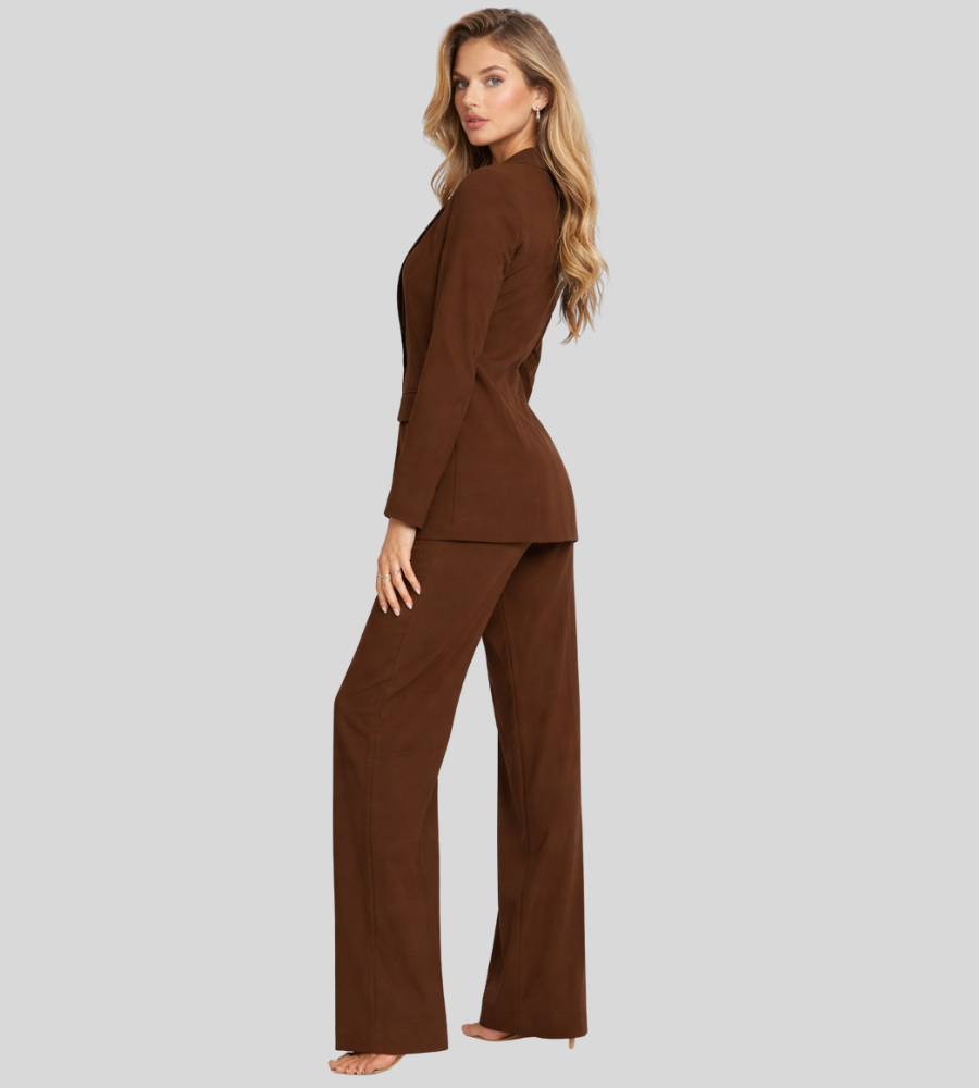Gabriela | Tailored Wide-Leg Blazer & Trouser Suit Set