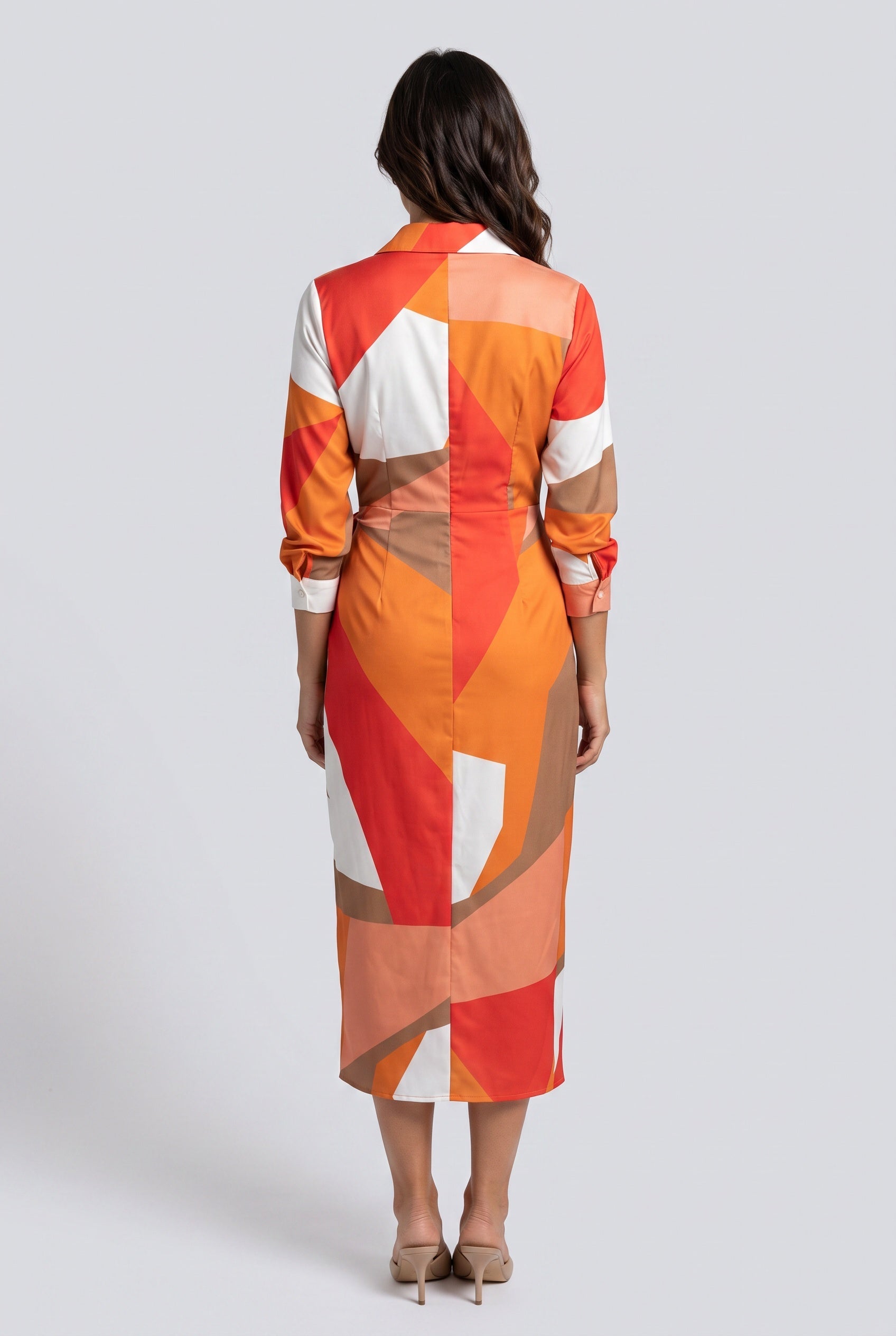 Pilar | Wrap Midi Dress in Print & Solid Colours
