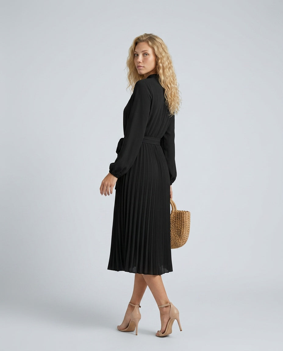 Celeste | Pleated Midi Dress