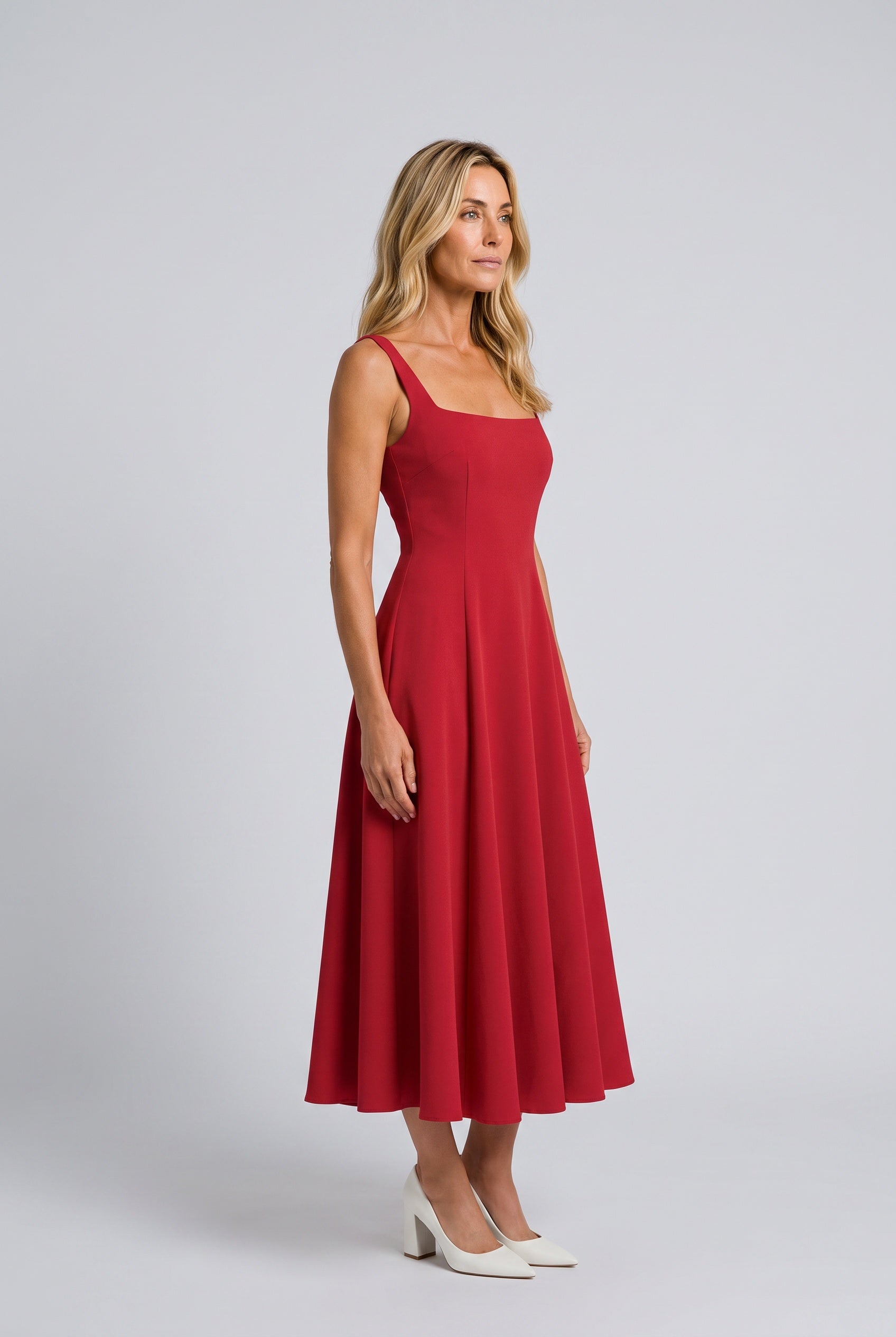 Cleo | Elegant Formal Midi Dress