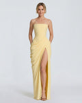 Cyra | Halter Neck Ruched Maxi Dress