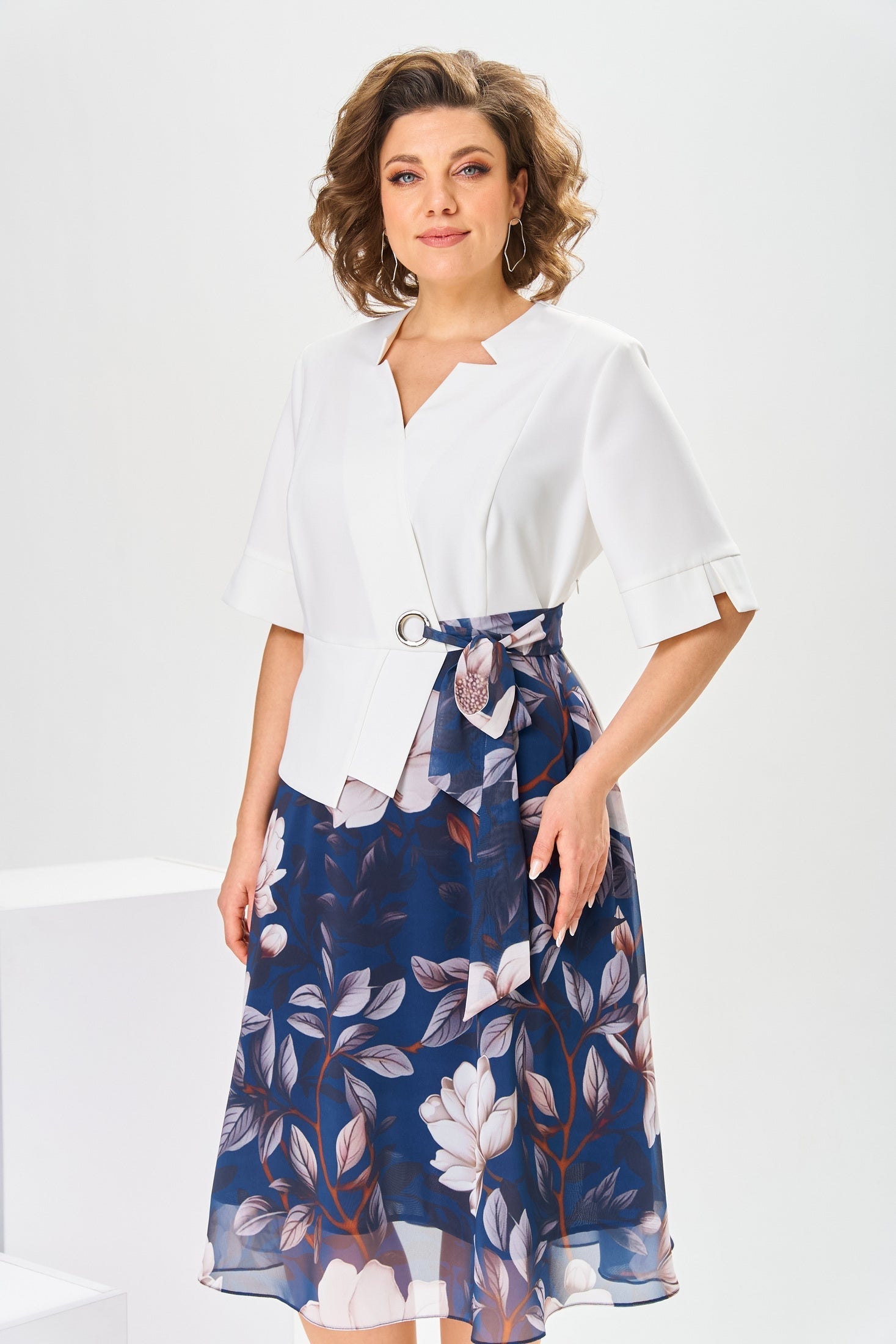 Josie | Soft Cotton-Blend Midi Dress