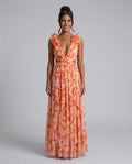 Aurelia | Sleeveless Floral Print Maxi Dress