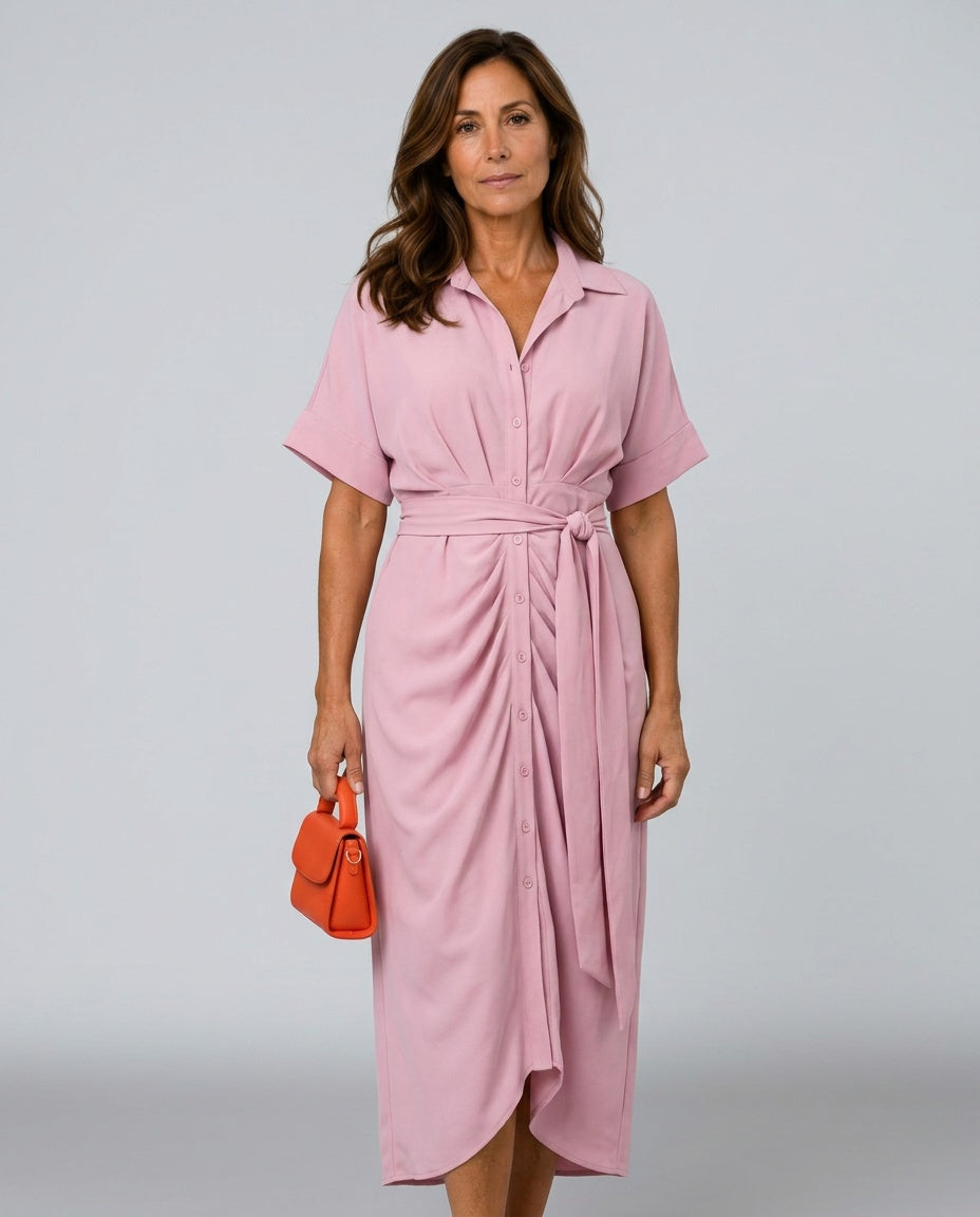 Selene | Relaxed Everyday Polyester Maxi Dress