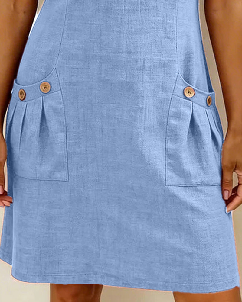 Lorena | Casual Mini Dress with Pockets