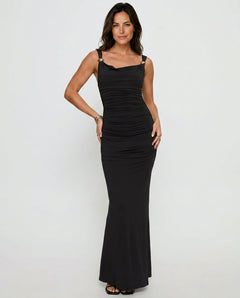 Yakira | Halter Cut-Out Maxi Dress