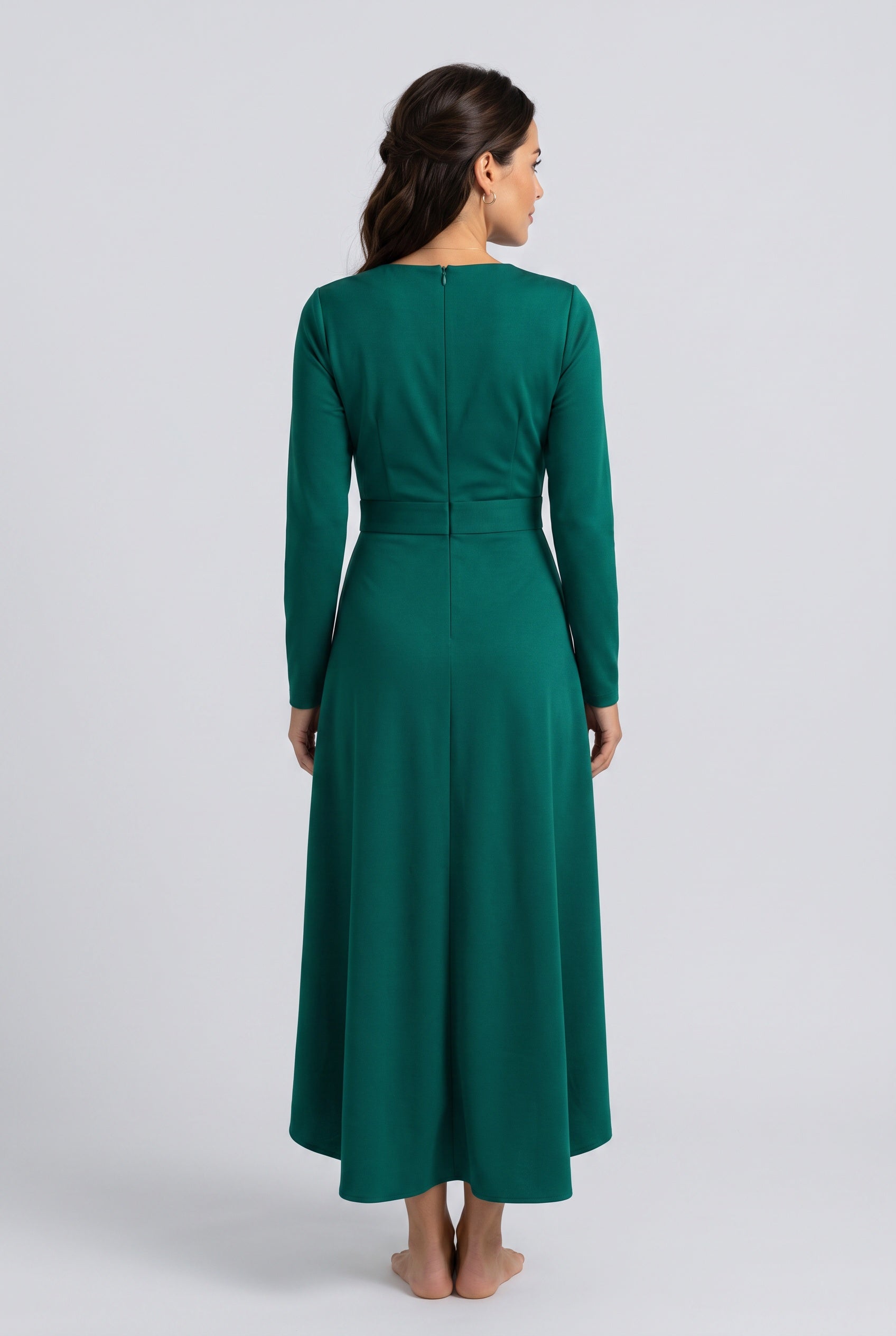 Scarlett | Long Sleeve Wrap Midi Dress