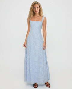 Margaux | Burnout Floral Maxi Dress