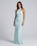 Ellie | Halter Neck Sleeveless Maxi Dress