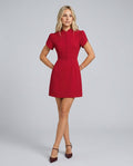 Raia | Petal Sleeve Cocktail Mini Dress