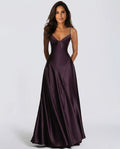 Darya | Satin Tie-Up Slip Maxi Dress