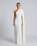 Celeste | Draped One-Shoulder Maxi Dress
