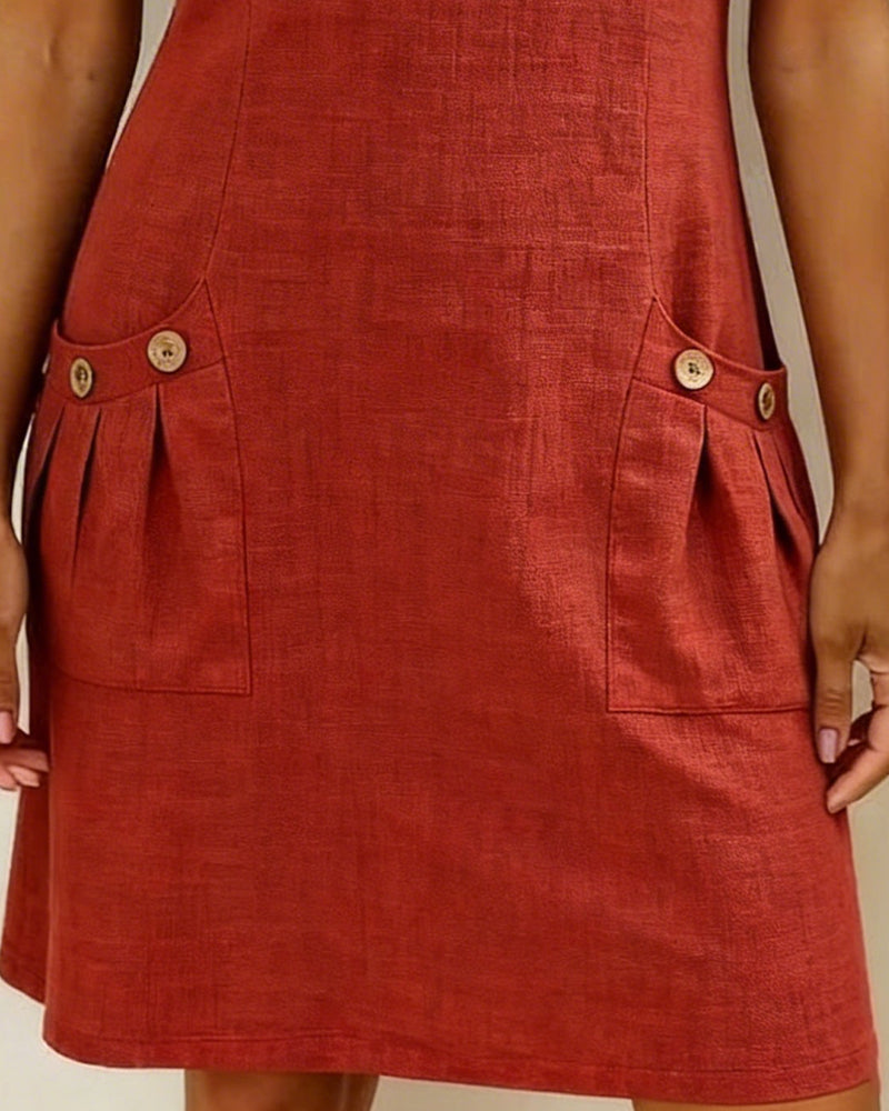 Lorena | Casual Mini Dress with Pockets