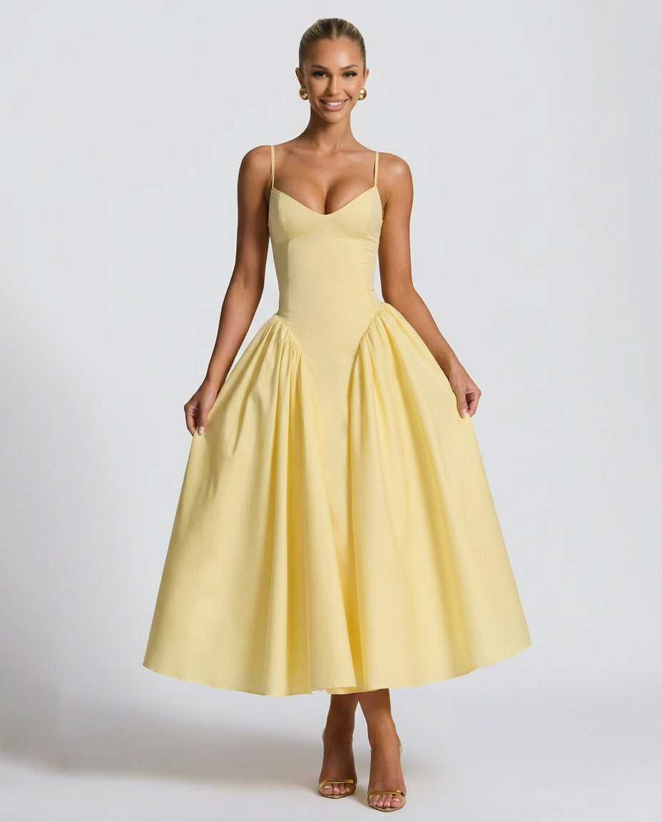 Juliette | Ruched Bodycon Midi Dress