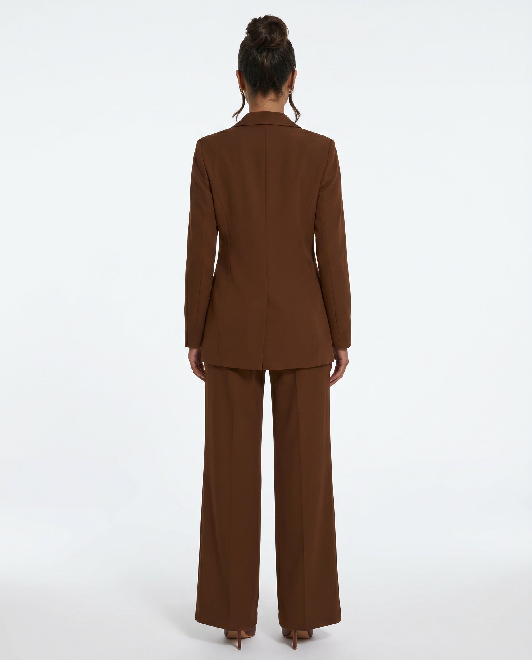 Ravelle | Longline Tailored Wide-Leg Trouser Suit